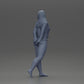 Diorama modelbouw productfoto 10: Vrouwelijke miniatuurfiguur voor diorama, bikini & langarmshirt, handen achter (Ref Nr. A53)