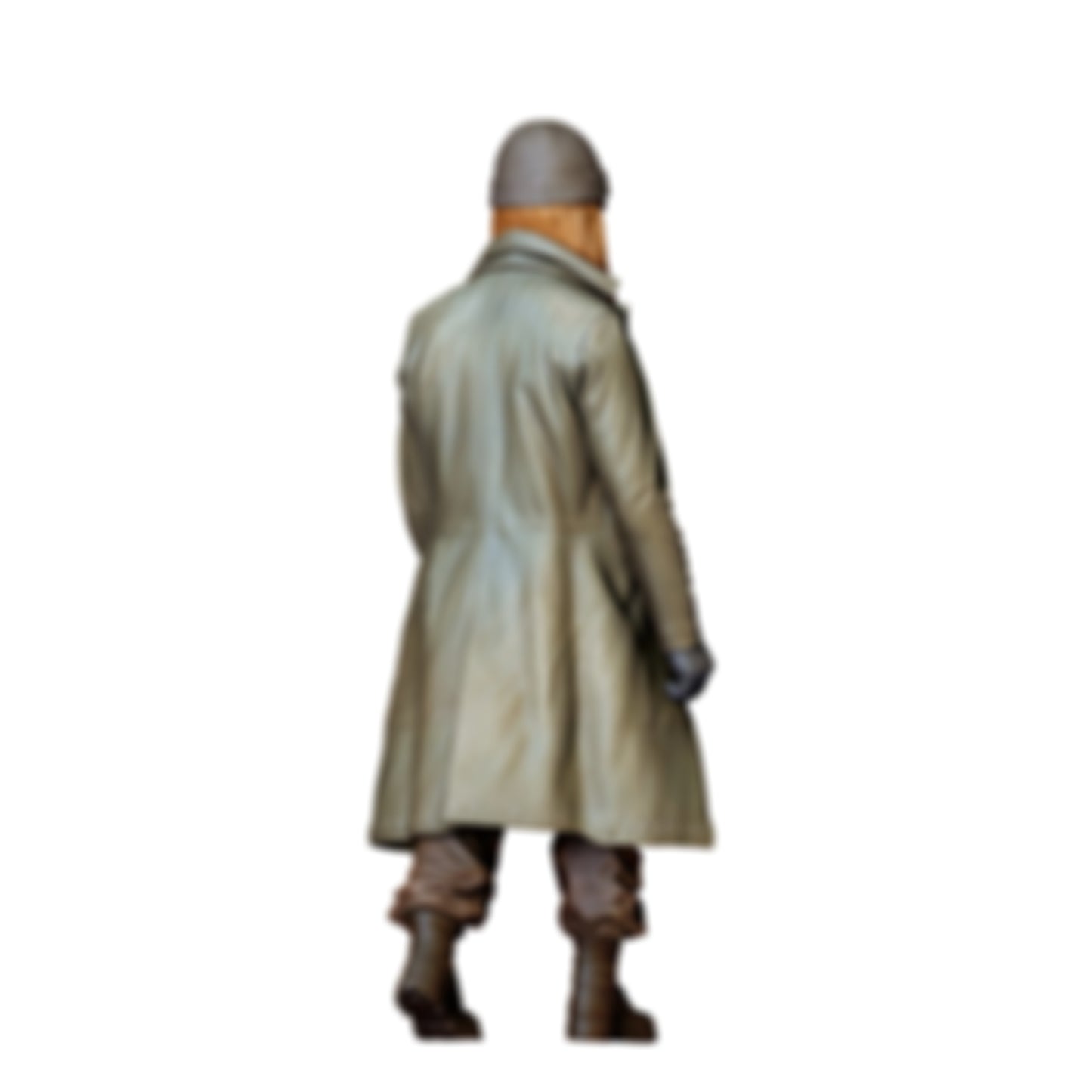 3DP Miniatures 1: Stehende Figur: Mann mit langem Mantel, Mütze, Handschuhen & Stiefeln (Ref. Nr. 494)