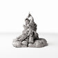 Diorama-modelbouw productfoto 0: dioramaterrein: kampvuur met stenen ring (Ref. 429D)
