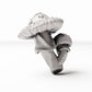 Diorama-modelbouwproductfoto 3: dioramaplanten: gestippelde paddenstoelen (Ref. 443D)