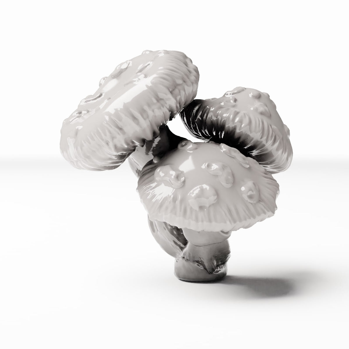 Diorama-modelbouw productfoto 0: dioramaplanten: groep gevlekte paddenstoelen (Ref. 446D)
