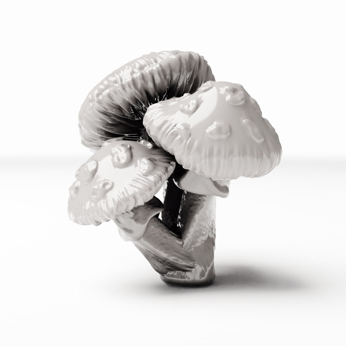 Diorama-modelbouw productfoto 2: Dioramaplanten: groep gevlekte paddenstoelen (Ref. 446D)
