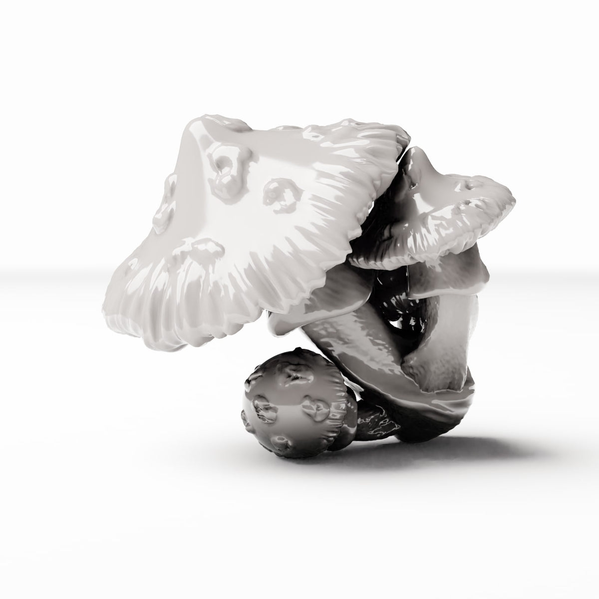 Diorama-modelbouw productfoto 3: dioramaplanten: gevlekte paddenstoelen (Ref. 447D)