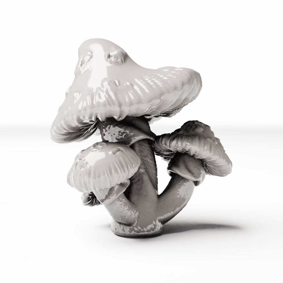 Diorama modelbouw productfoto 2: Dioramaplanten: groep gevlekte paddenstoelen (Ref. 448D)