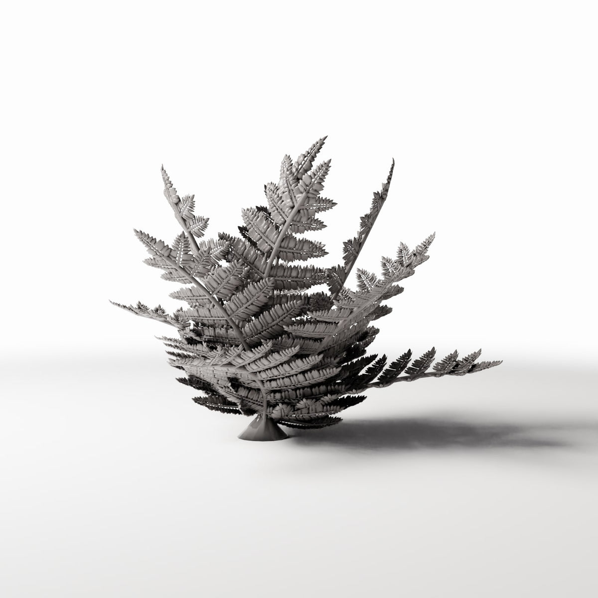 Diorama-modelbouw productfoto 2: dioramaplanten: varenplant met bladeren (Ref. 457D)