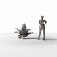 Dioramamodelbouw productfoto 1: Dioramaplanten: varenplant met bladeren (Ref. 459D)