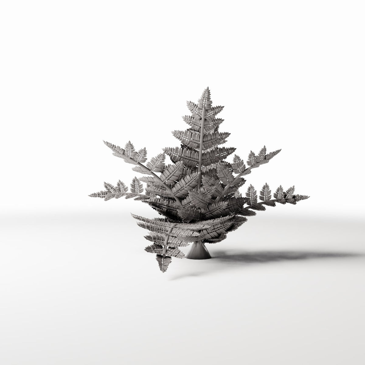 Diorama-modelbouw productfoto 0: dioramaplanten: varenplant met bladeren (Ref. 459D)