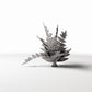 Diorama-modelbouw productfoto 2: dioramaplanten: varenplant met varenbladeren (Ref. 459D)