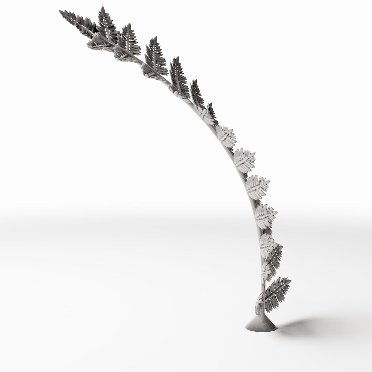 Diorama modelbouw productfoto 2: dioramaplanten: varenplant met bladeren (Ref. 462D)