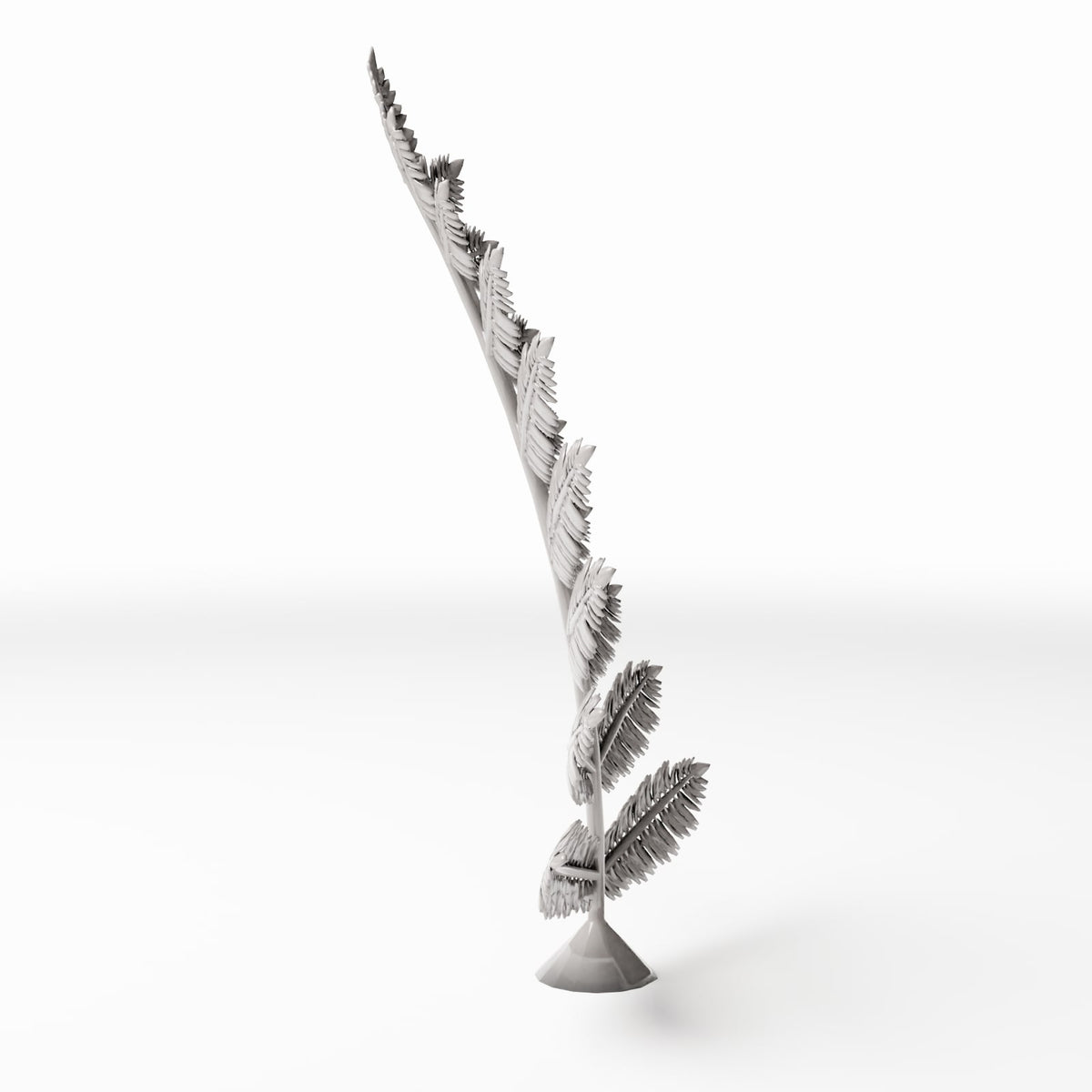 Diorama-modelbouw productfoto 2: dioramaplanten: varenplant met bladeren (Ref. 468D)