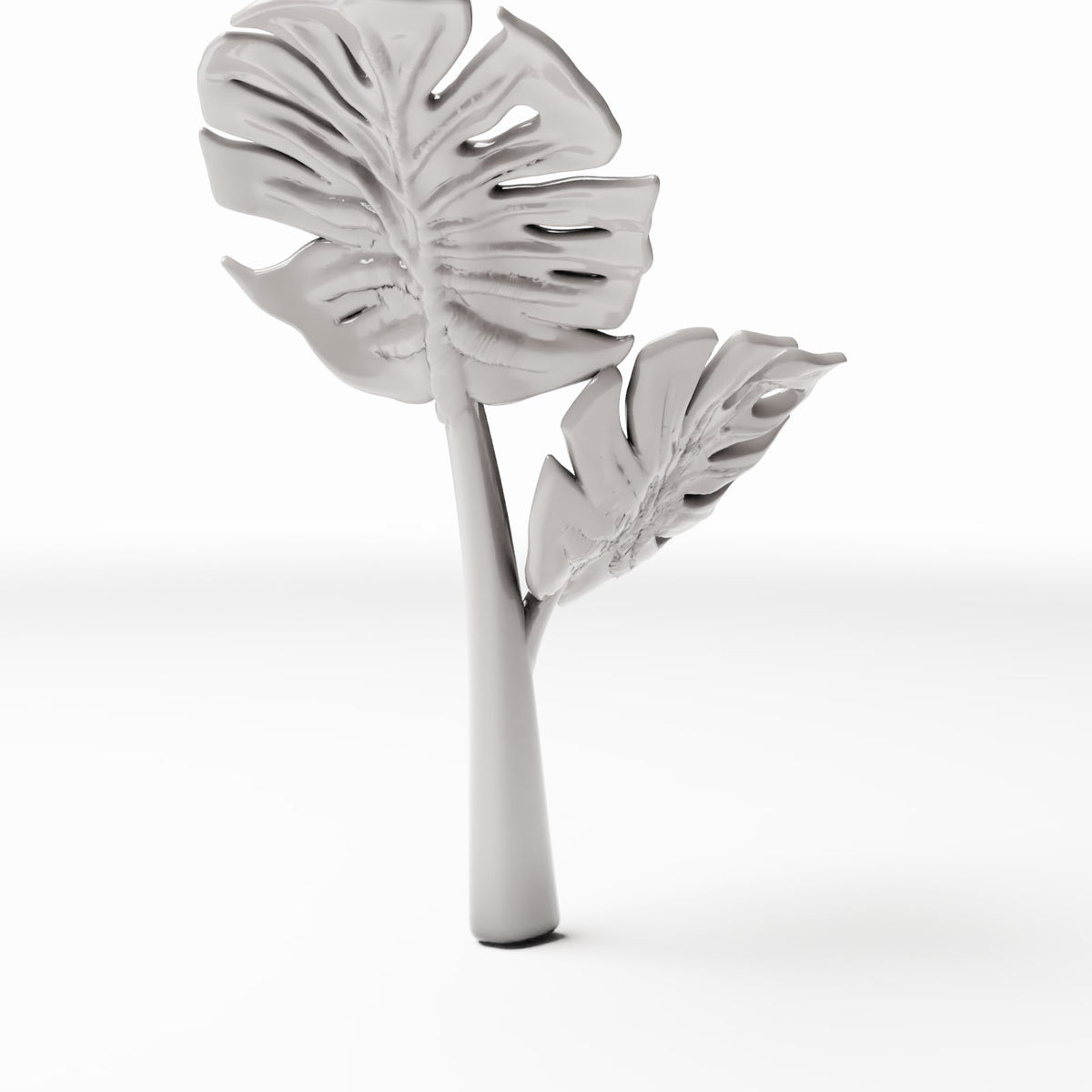 Diorama Modellbau Produktfoto 3: Diorama Pflanzen: Monstera-Pflanze mit geschlitzten Blättern (Ref. 478D)