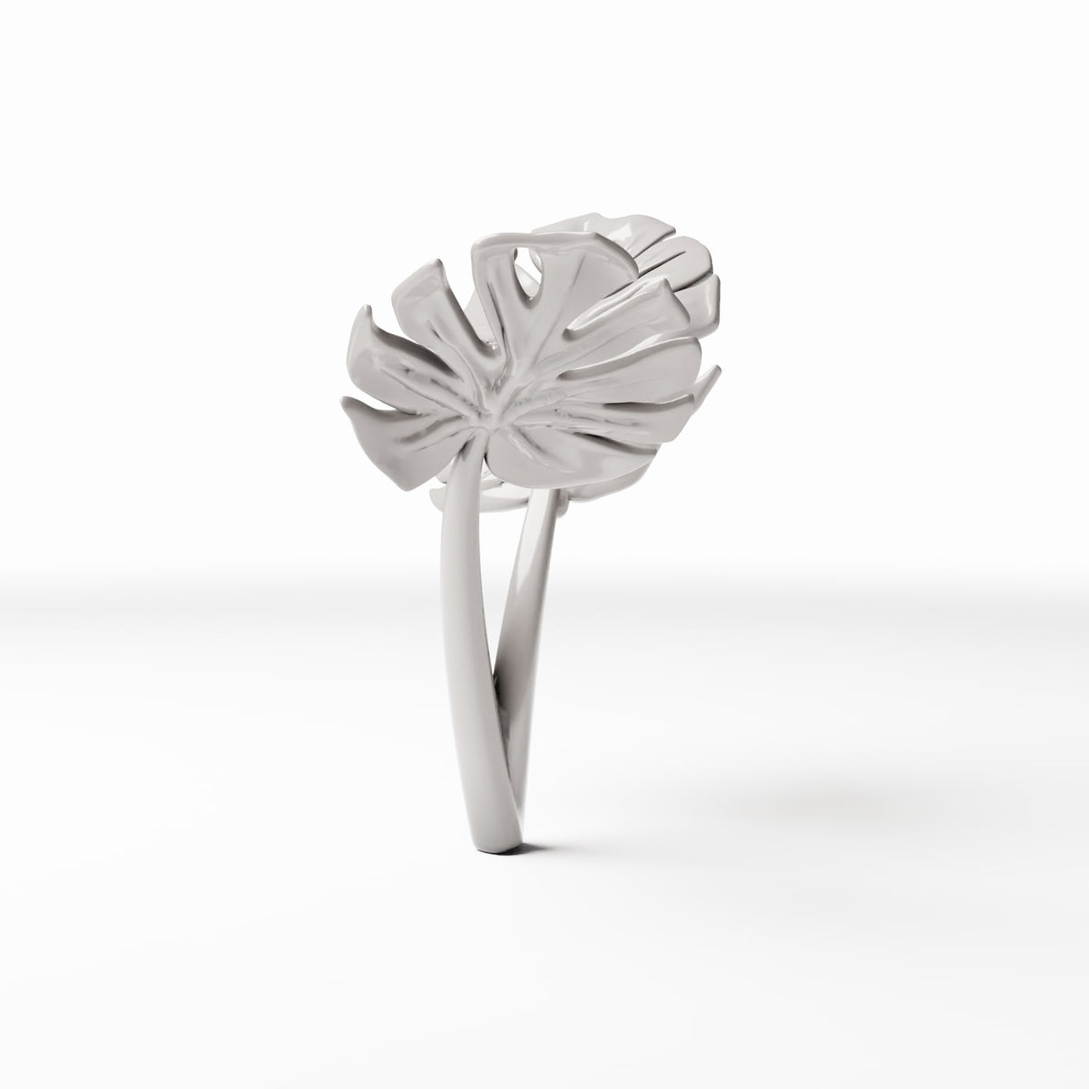 Diorama-modelbouw productfoto 2: dioramaplanten: Monstera met twee bladeren (Ref. 480D)