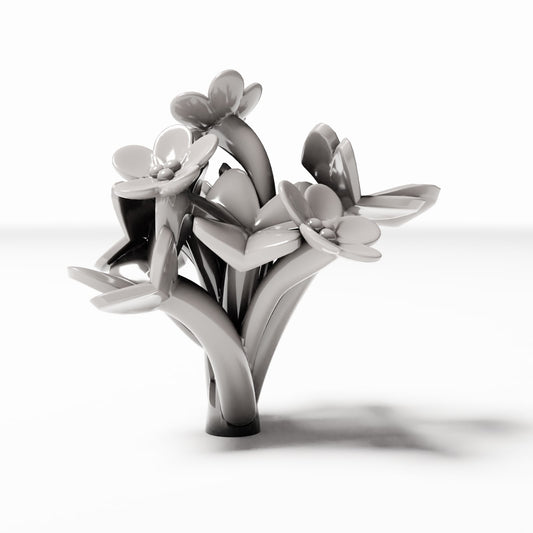 Diorama-modelbouwproductfoto 0: Dioramaplanten: kleine klaverzuring met bloemen (Ref. 492D)