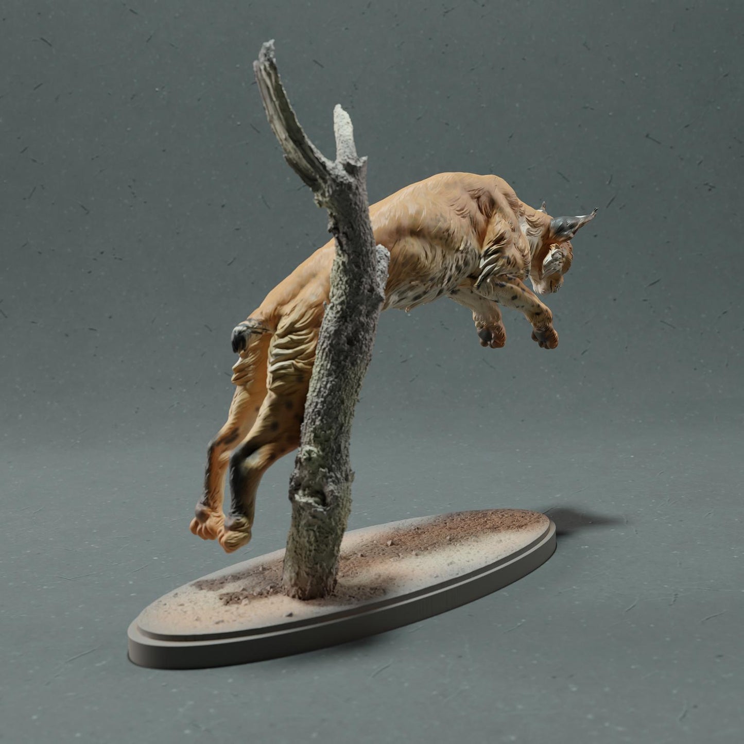 Productfoto Dierfiguur Diorama, Modelbouw: 0: Wilde Dierfiguur: Lynx – Bobcat Leep (Ref 01_01_76)