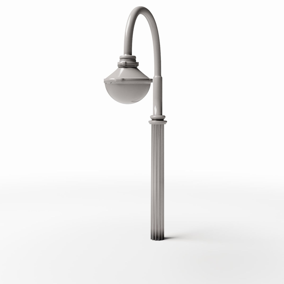 Diorama-modelbouwproductfoto 0: dioramastraat: antieke parklantaarn met hanglamp (Ref. 507D)