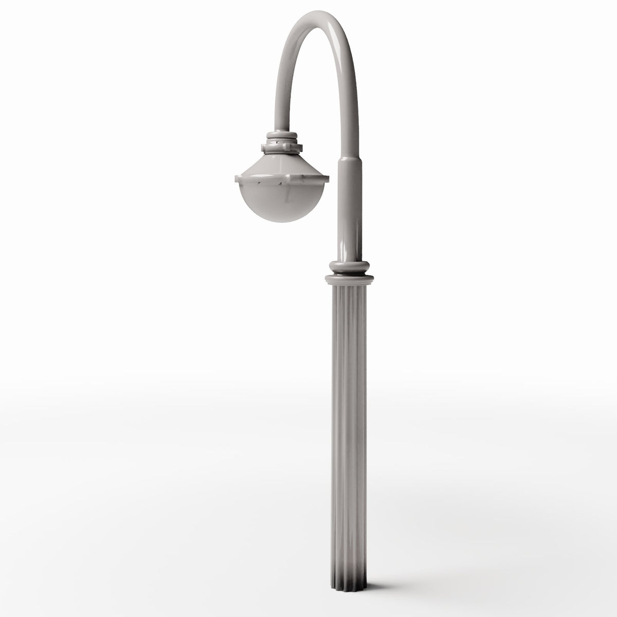 Diorama modelbouw productfoto 3: Dioramastraat: Antieke parklantaarn met hanglamp (Ref. 507D)