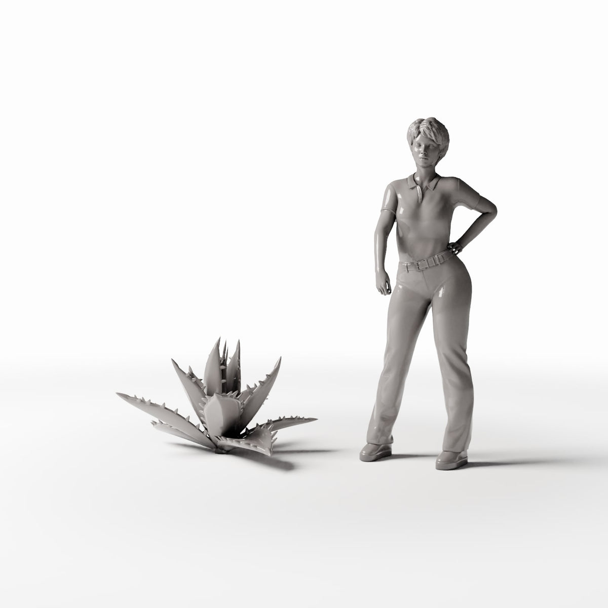 Diorama modelbouw productfoto 1: Dioramaplanten: agave met bladrozet (Ref. 515D)