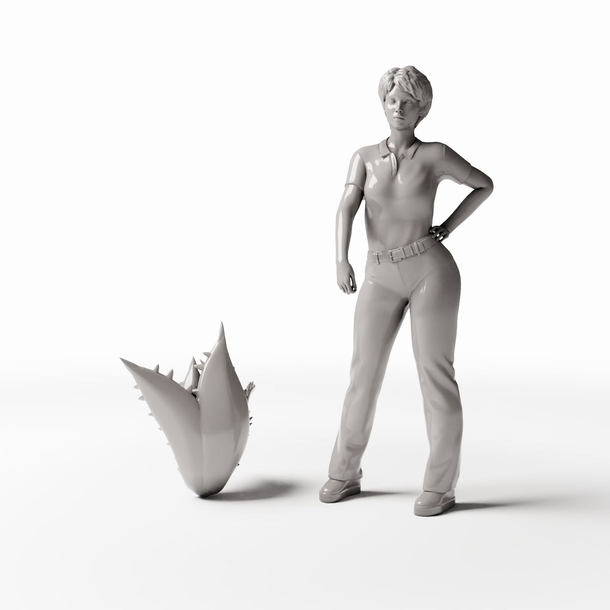 Diorama-modelbouw productfoto 1: dioramaplanten: agave met stekelige bladeren (Ref. 516D)