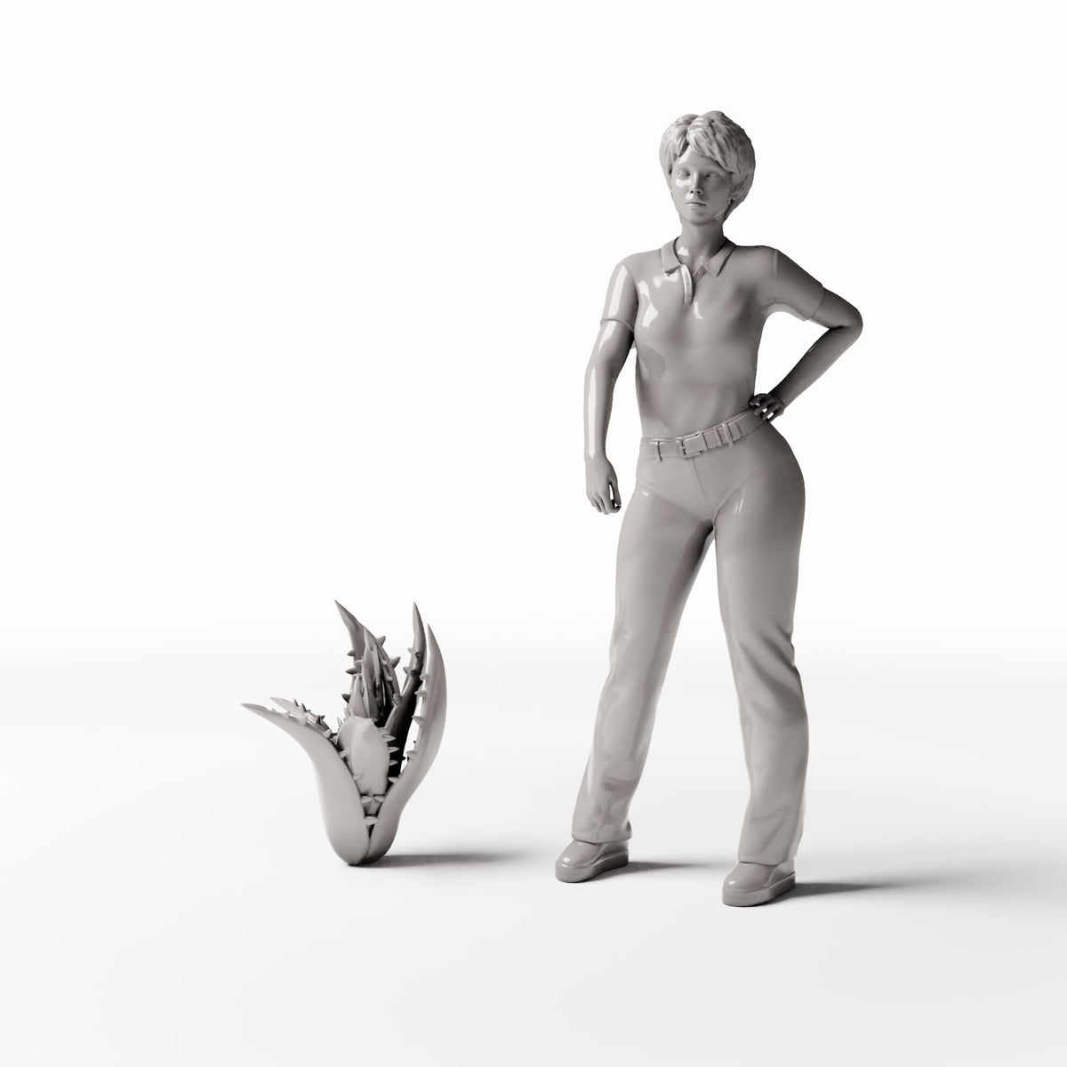 Diorama modelbouw productfoto 1: dioramaplanten: agave met doornen (Ref. 517D)