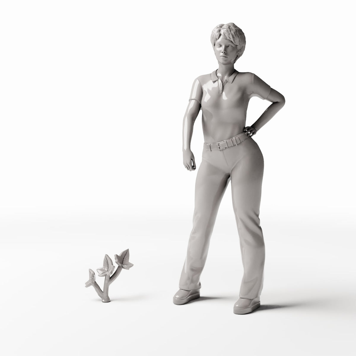 Diorama modelbouw productfoto 1: Dioramaplanten: klimopplant met grote bladeren (Ref. 529D)