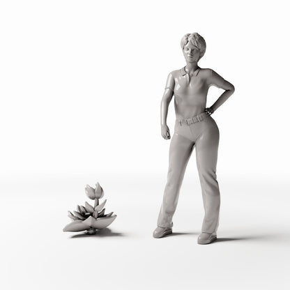 Dioramamodelbouw productfoto 1: dioramaplanten: vetplant met zijscheut (Ref. 547D)