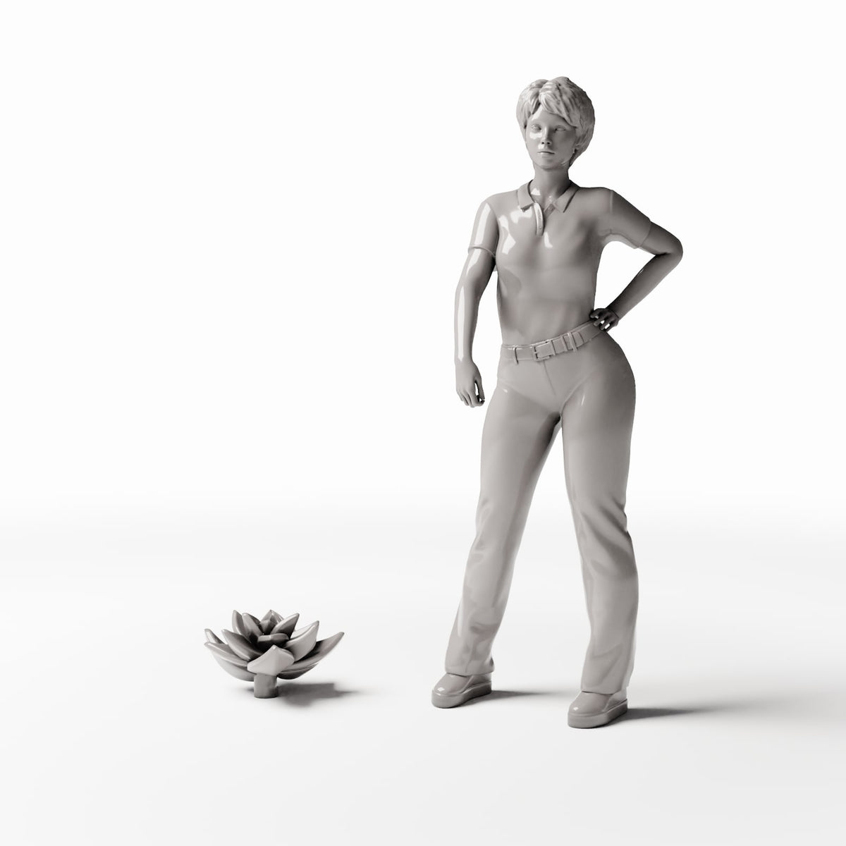 Diorama-modelbouw productfoto 1: dioramaplanten: vetplant als bladrozet (Ref. 552D)