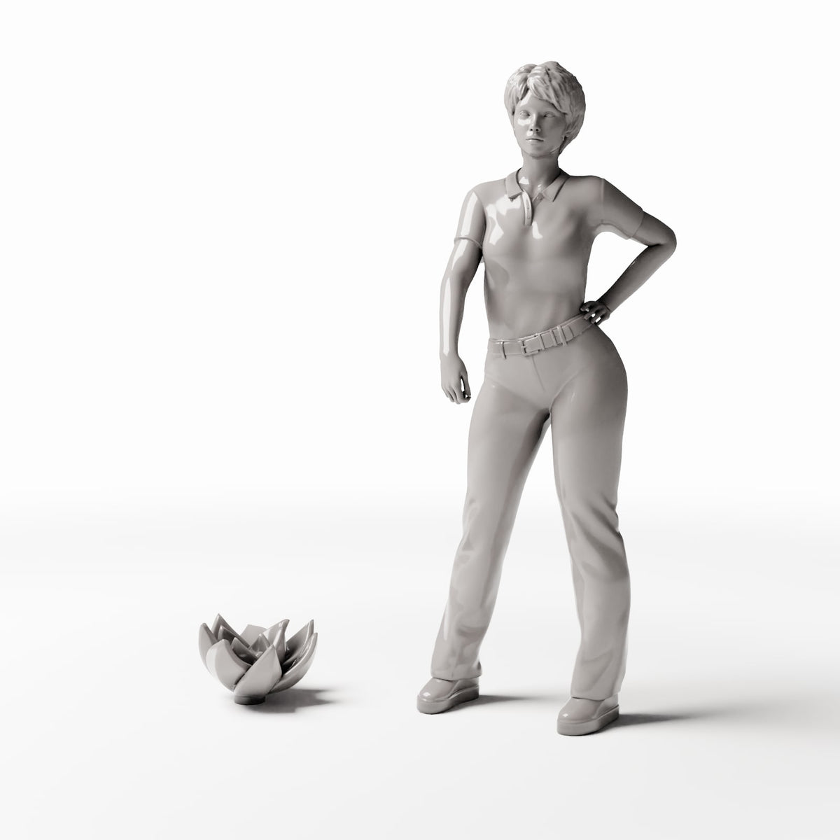 Diorama modelbouw productfoto 1: dioramaplanten: vetplant als rozet (Ref. 553D)