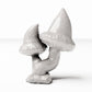 Diorama modelbouw productfoto 0: Dioramaplanten: groep puntige paddenstoelen met twee paddenstoelen (Ref. 558D)