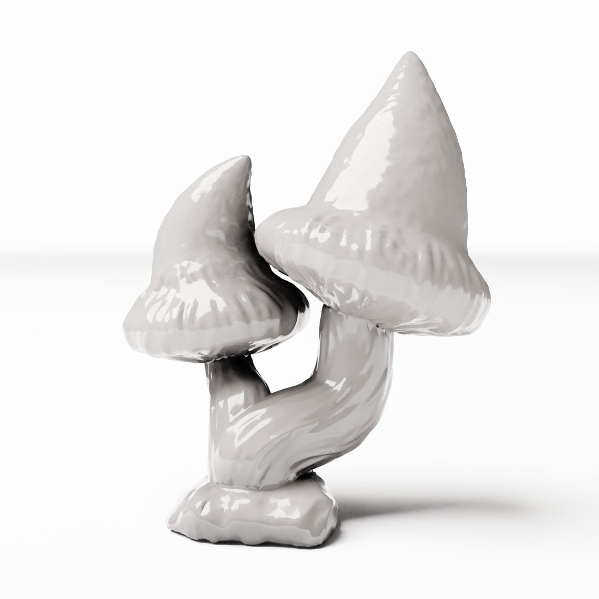 Diorama modelbouw productfoto 0: Dioramaplanten: groep puntige paddenstoelen met twee paddenstoelen (Ref. 558D)