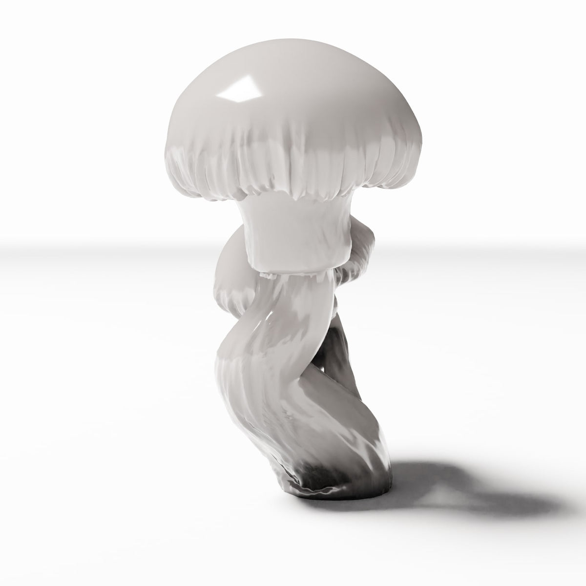 Productfoto 2 van modelbouwdiorama: dioramaplanten: paddenstoelen met ronde hoed, paddenstoelgroep (Ref. 568D)