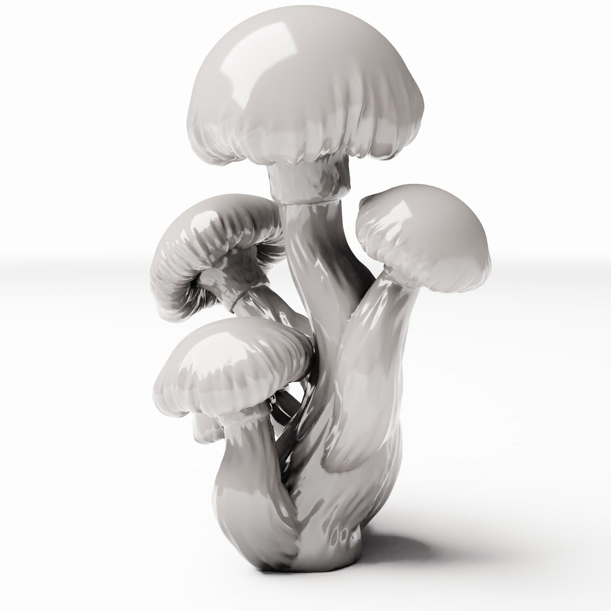 Diorama-modelbouw productfoto 2: dioramaplanten: bosjes paddenstoelen met ronde hoeden (Ref. 572D)