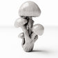 Diorama-modelbouw productfoto 2: dioramaplanten: rondhoedpaddenstoelen als paddenstoelgroepjes (Ref. 574D)