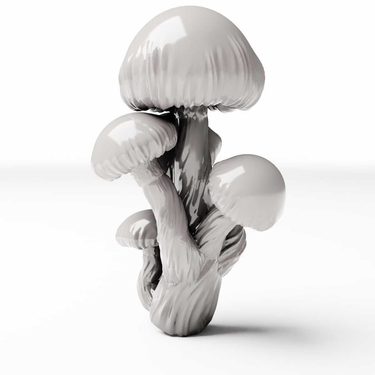 Diorama-modelbouw productfoto 2: dioramaplanten: rondhoedpaddenstoelen als paddenstoelgroepjes (Ref. 574D)