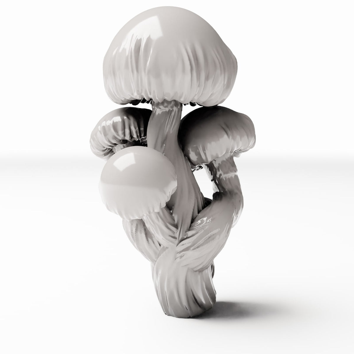 Dioramamodelbouw productfoto 3: dioramaplanten: rondhoedpaddenstoelen als paddenstoelentros (Ref. 574D)