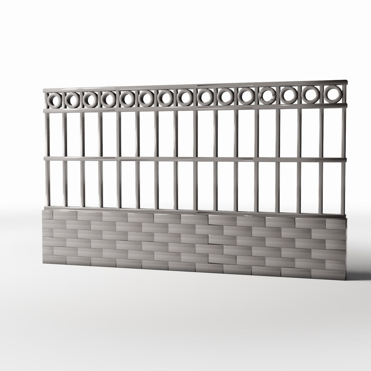 Diorama-modelbouw productfoto 0: Diorama-tuin: decoratief parkhek met ringornamenten (Ref. 580D)