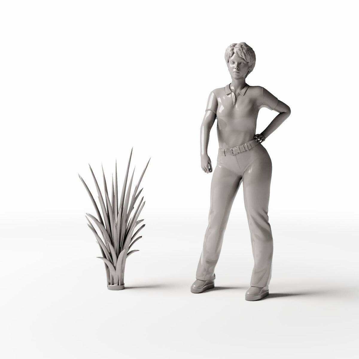 Diorama-modelbouw productfoto 1: dioramaplanten: Wilder Grashorst (Ref. 584D)