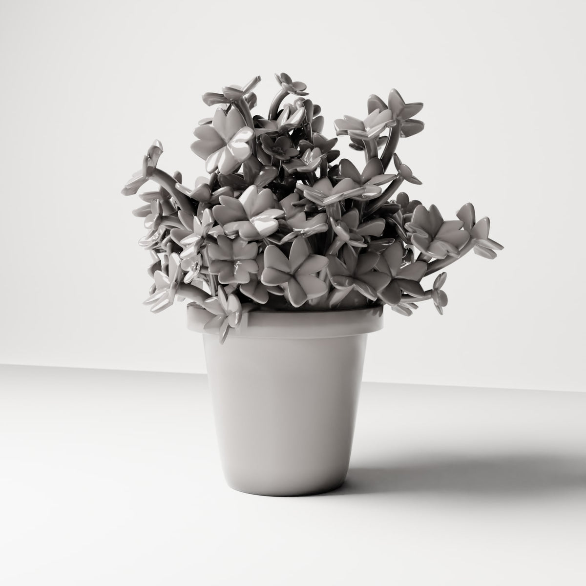 Diorama Modellbau Produktfoto 3: Diorama Pflanze: Oxalis-Klee im Blumentopf (Ref. 58D)