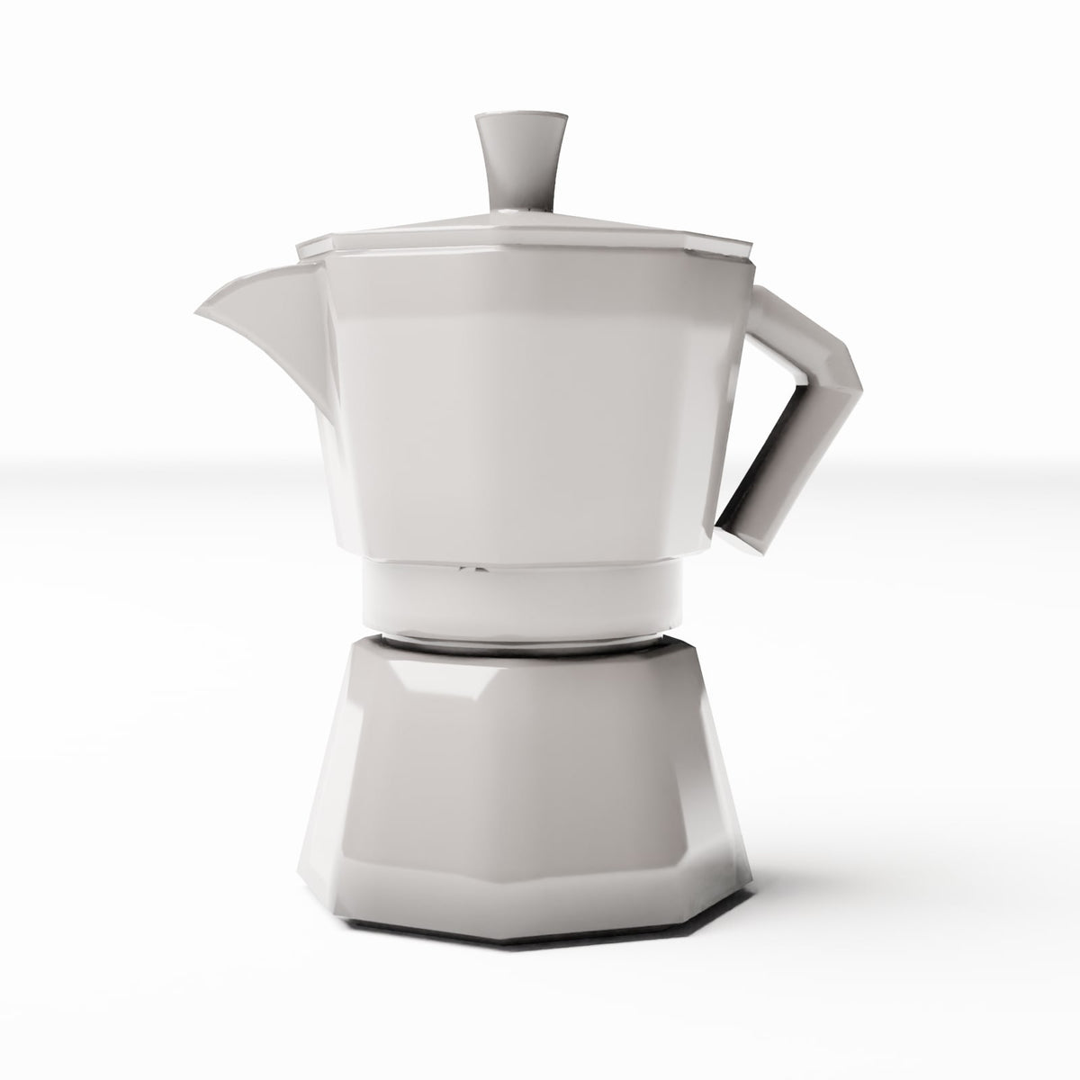 Productfoto diorama en modelbouw 3: Dioramakeuken: aluminium koffiepot (Ref. 595D)