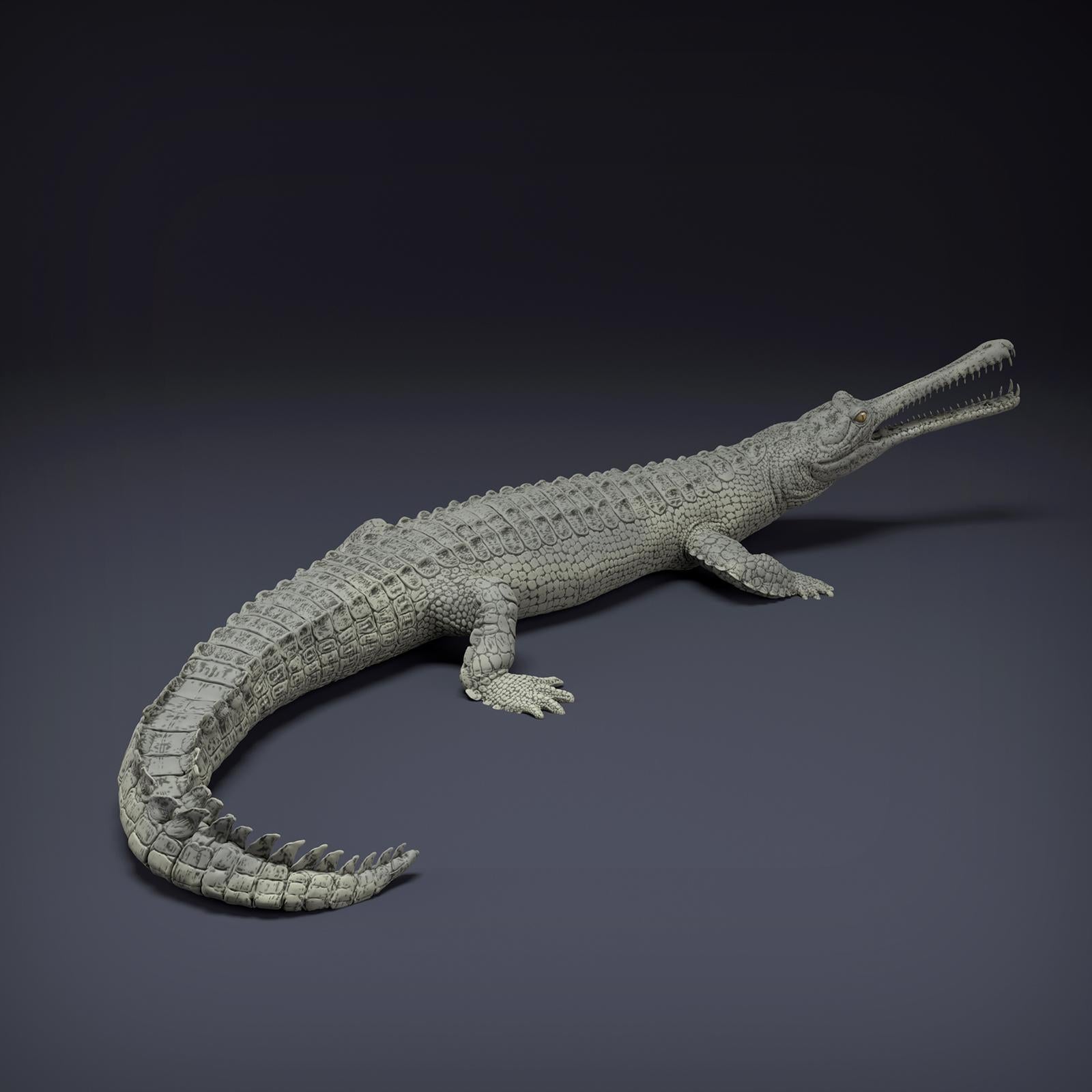 Productfoto Dier Figuur Diorama, Modelbouw: 0: Jungle Dier Figuur: Gangesgavial – Gharial (Ref 01_01_80)