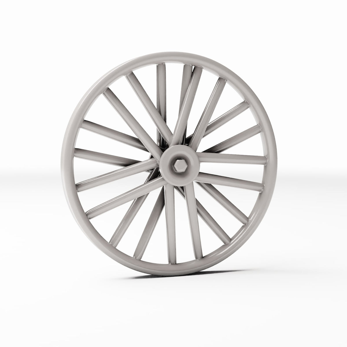 Productfoto diorama en modelbouw 3: Dioramawerkplaats: fietswiel met spaken en naaf (Ref. 602D)