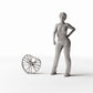 Productfoto diorama en modelbouw 1: Dioramawerkplaats: beschadigd fietswiel (Ref. 603D)
