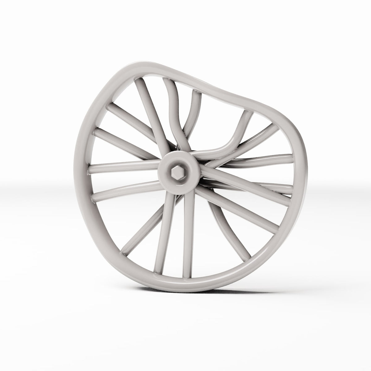 Productfoto diorama en modelbouw 0: Dioramawerkplaats: beschadigd fietswiel (Ref. 603D)
