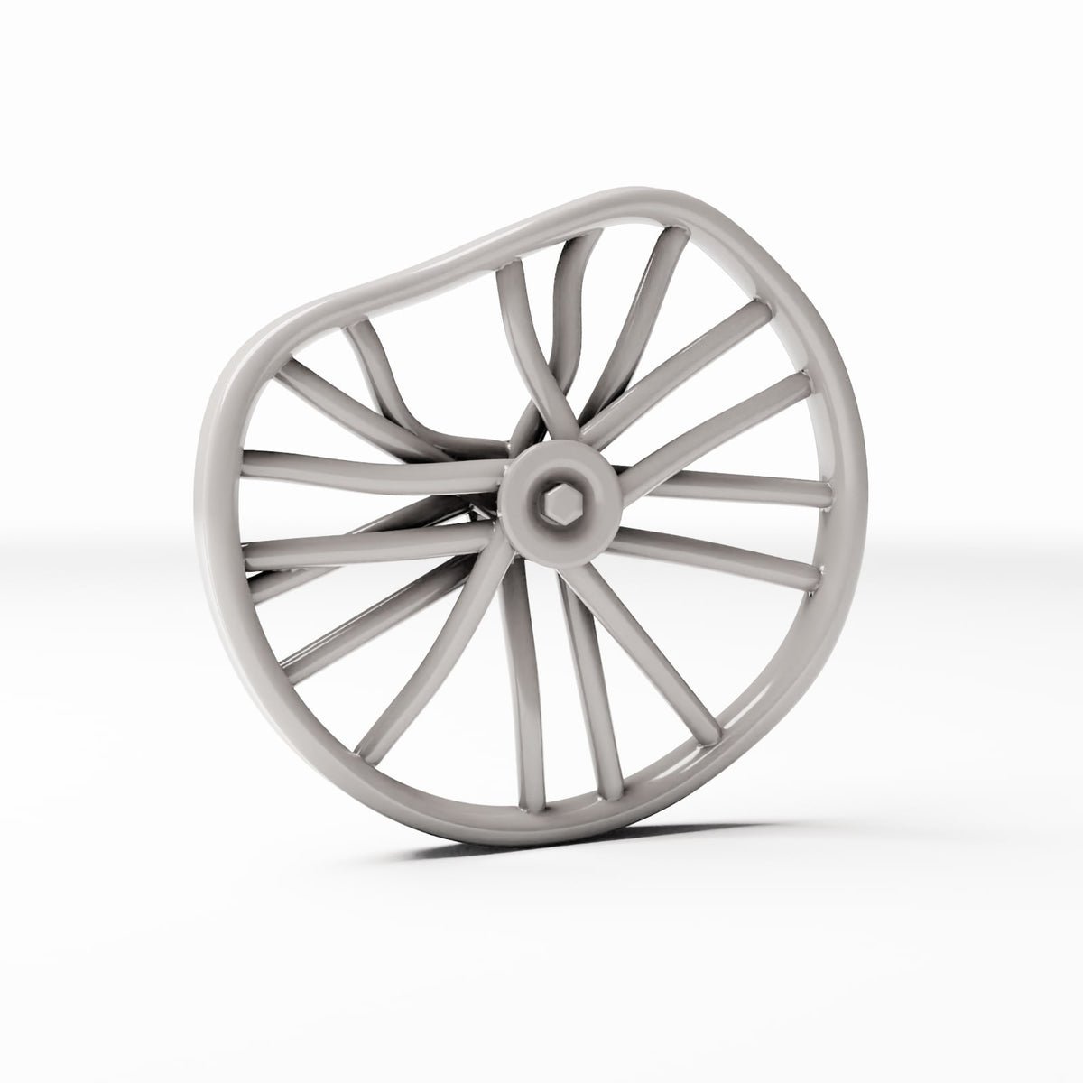 Productfoto diorama en modelbouw 3: Dioramawerkplaats: beschadigd fietswiel (Ref. 603D)