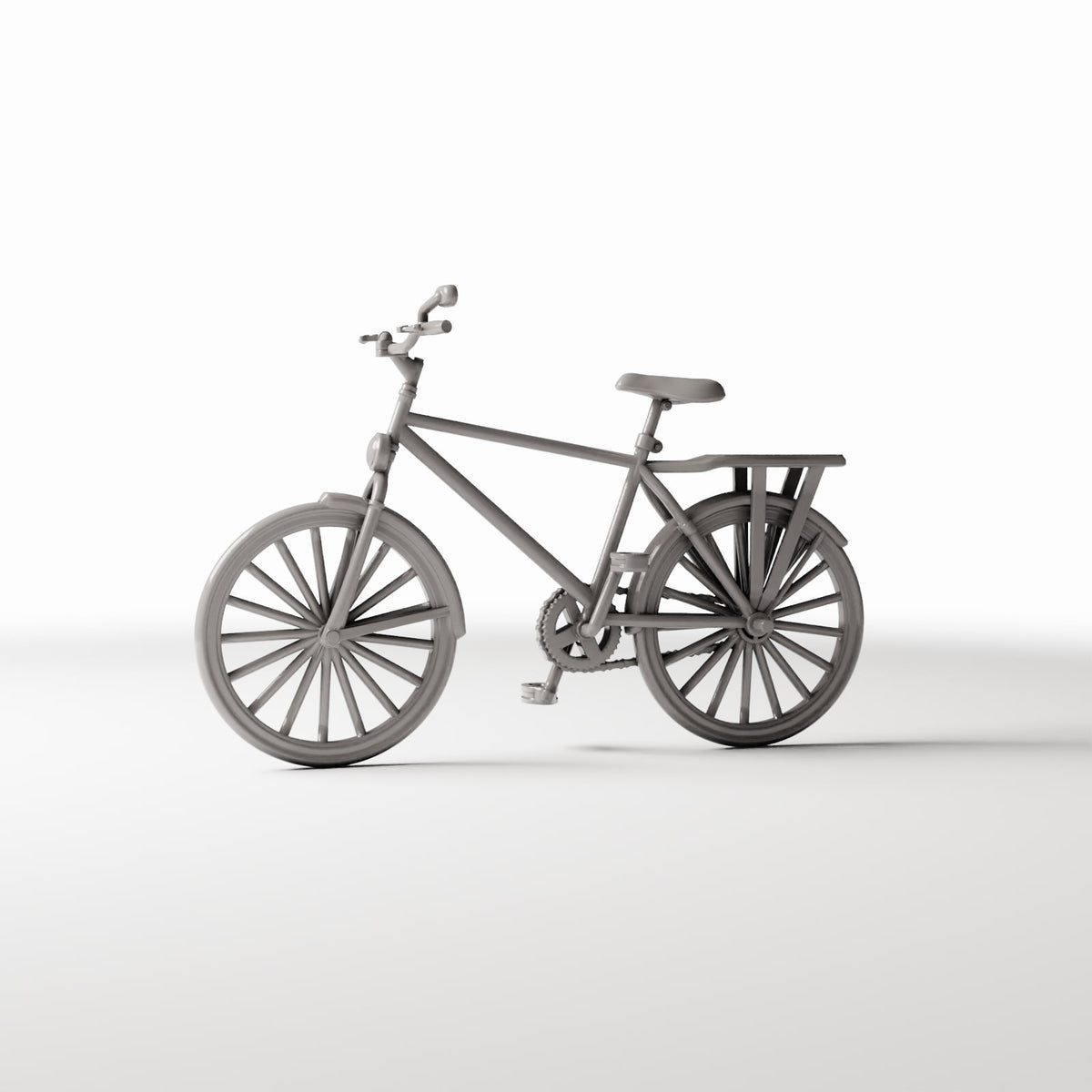 Productfoto diorama en modelbouw 3: Straatdiorama: fiets met achterzitje (Ref. 604D)