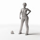 Productfoto diorama en modelbouw 1: Diorama-interieur: moderne glazen fles als vaas (Ref. 619D)