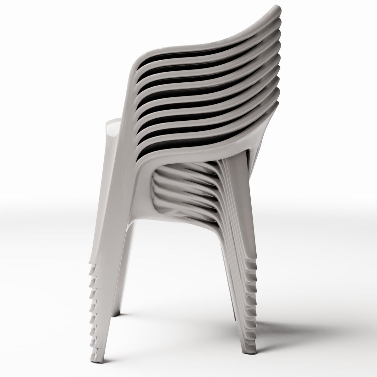 Productfoto diorama en modelbouw 2: Dioramameubilair: stapelbare kunststofstoelen (Ref. 654D)