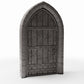 Productfoto diorama en modelbouw 3: Diorama-architectuur: gedetailleerde kerkdeur met rondboog (Ref. 661D)