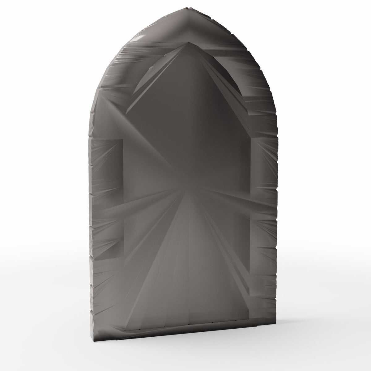 Productfoto diorama en modelbouw 3: Dioramagebouw: gedetailleerde kerkdeur met stenen omlijsting (Ref. 662D)