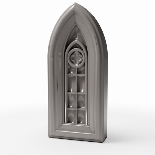 Productfoto diorama en modelbouw 0: Dioramagebouwen: smal gotisch kerkraam (Ref. 667D)
