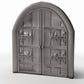 Productfoto diorama en modelbouw 0: Dioramagebouw: breed kerkportaal met dubbele deur (Ref. 669D)